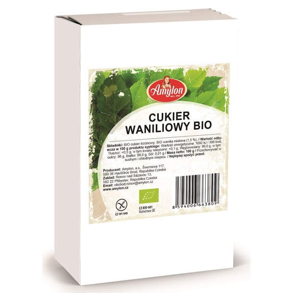 Cukier waniliowy 100 g BIO Amylon  cena 15,29zł