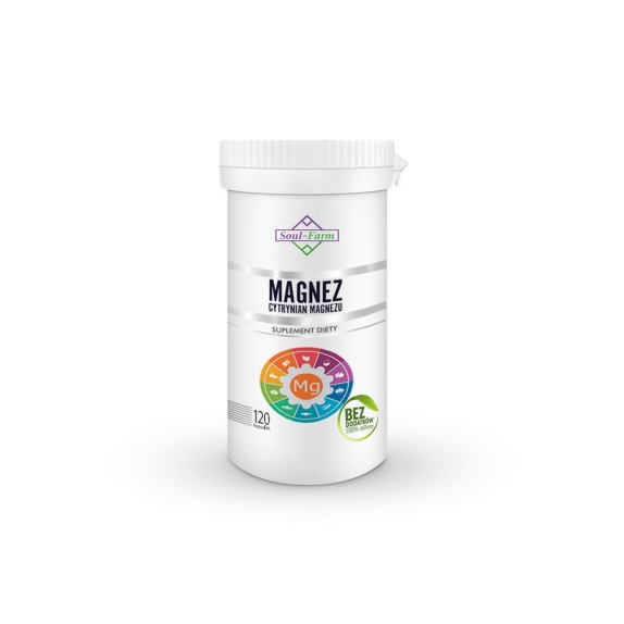 Soul Farm Cytrynian magnezu 650 mg 120 kapsułek  cena 9,69$