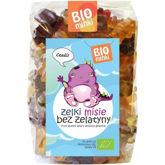 Żelki misie bez żelatyny 400 g BIO Biominki cena €8,22