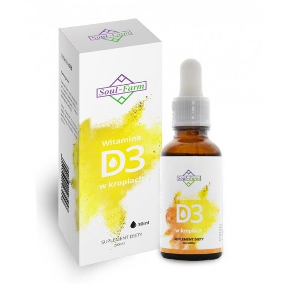 Soul Farm Witamina D3 2000IU 30 ml cena 27,69zł