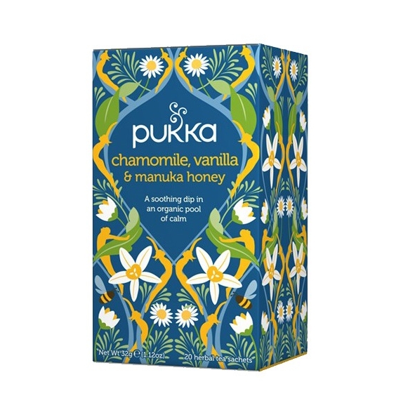 Pukka rumianek-wanilia-manuka 20 saszetek BIO cena 26,90zł