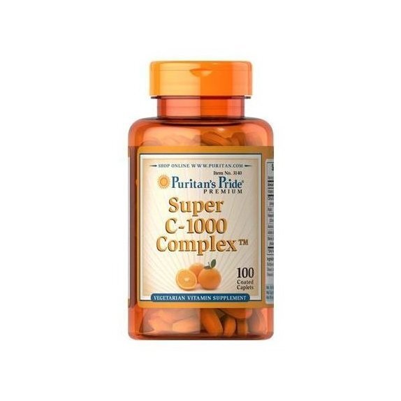 Puritan's Pride Super C-1000 complex 100 tabletek cena 42,35zł