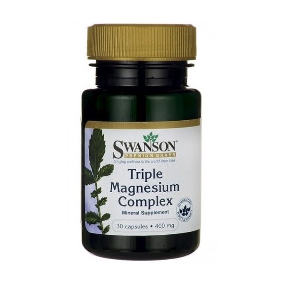 Swanson Triple Magnesium Complex 30 kapsułek cena 10,90zł