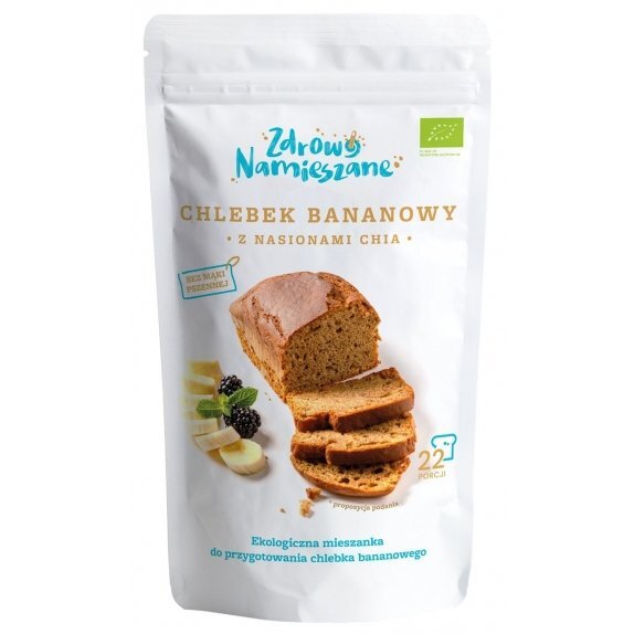 Chlebek bananowy z nasionami chia BIO 400g Zdrowo Namieszane cena €3,59