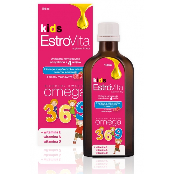 EstroVita Kids Malinowa 150 ml cena 47,15zł