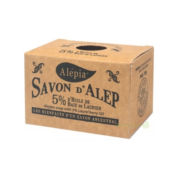 Mydło Aleppo 5% oleju laurowego 190 g Alepia cena €3,43
