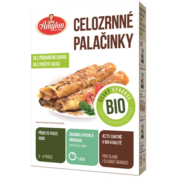 Mieszanka naleśniki pełnoziarniste BIO 250 g Amylon cena 3,62zł