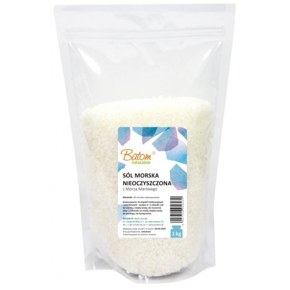 Sól morska nieoczyszczona (kąpielowa) 1 kg Batom cena €3,45