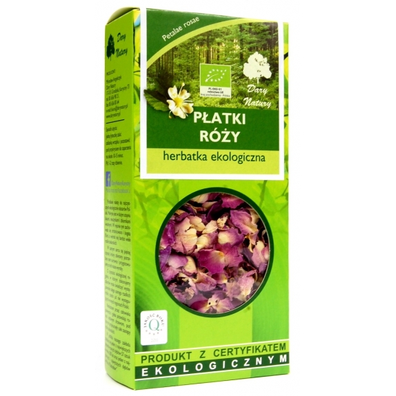Herbatka z płatków róży 20 g BIO Dary Natu cena €3,42