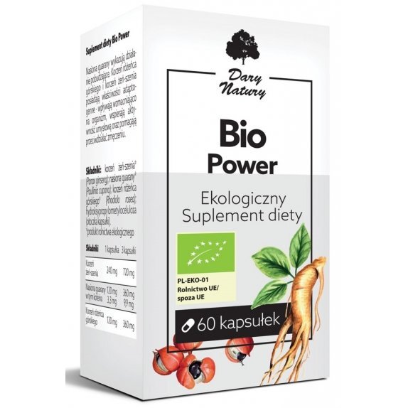 Bio Power BIO 60 kapsułek (483,3 mg) Dary Natury cena 63,68zł