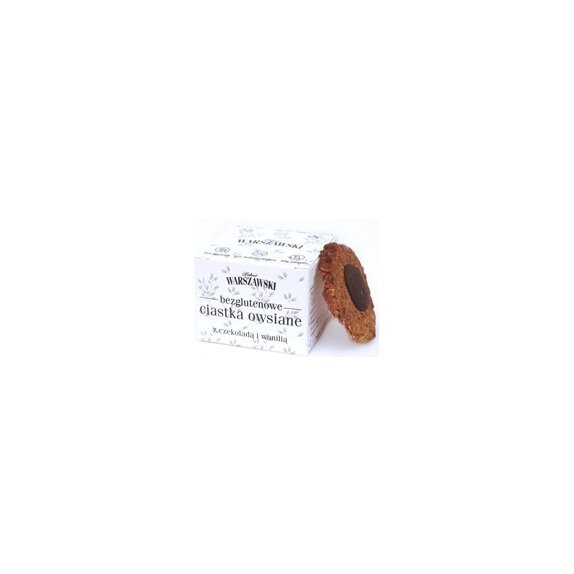 Baton Warszawski Ciastka owsiane bezglutenowe z czekoladą 150 g - Łakoć Warszawski cena 2,07$