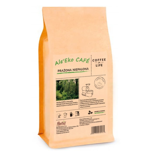 Ale'Eko CAFÉ ekologiczna kawa ziarnista 100% Arabica 250 g  cena 41,99zł