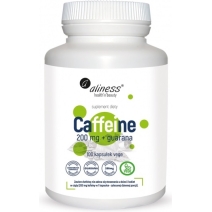 Aliness caffeine 200mg + guarana 100 kapsułek vege