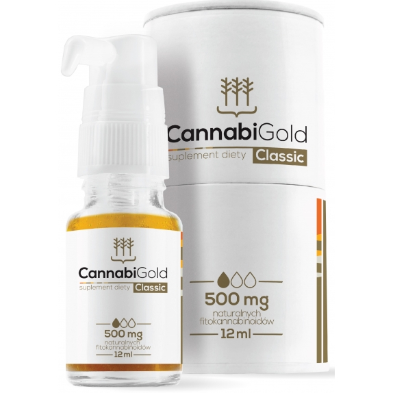CannabiGold Classic 500 mg 12 ml HemPoland CZERWCOWA PROMOCJA! cena 21,60$