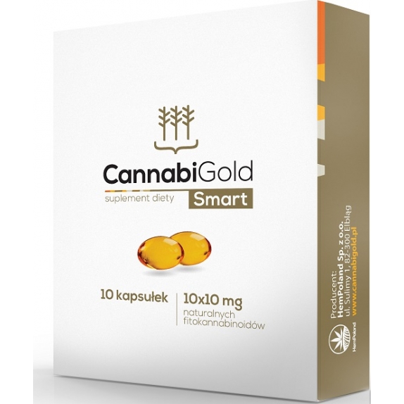 CannabiGold Smart 10 mg 10 kapsułek HemPoland cena €5,41