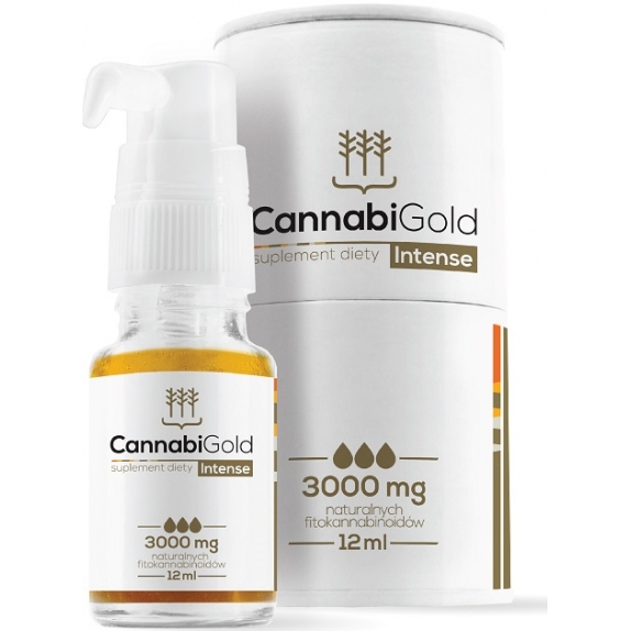 CannabiGold Intense 3000 mg 12 ml HemPoland cena 203,84$