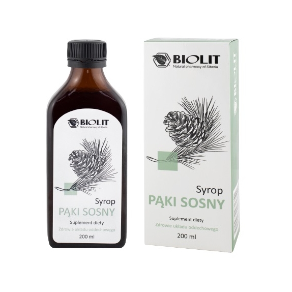 Biolit Syrop z pąków sosny 200 ml cena 65,00zł