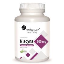 Aliness niacyna  500 mg amid kwasu nikotynowego 100 kapsułek