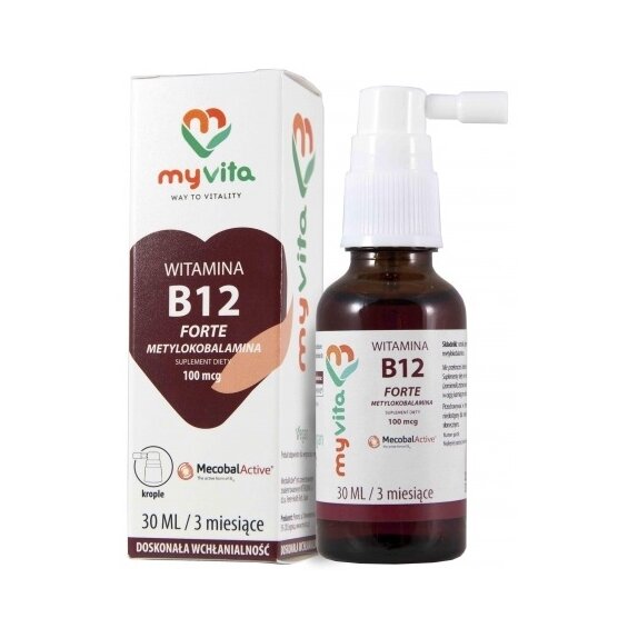 Myvita Witamina B12 krople 30ml cena 36,59zł