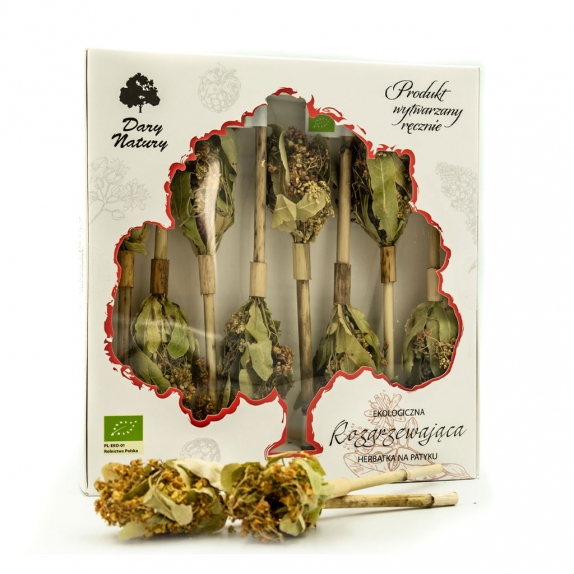 Herbatka na patyku rozgrzewająca BIO (8 x 2,5g) Dary Natury cena 19,97$