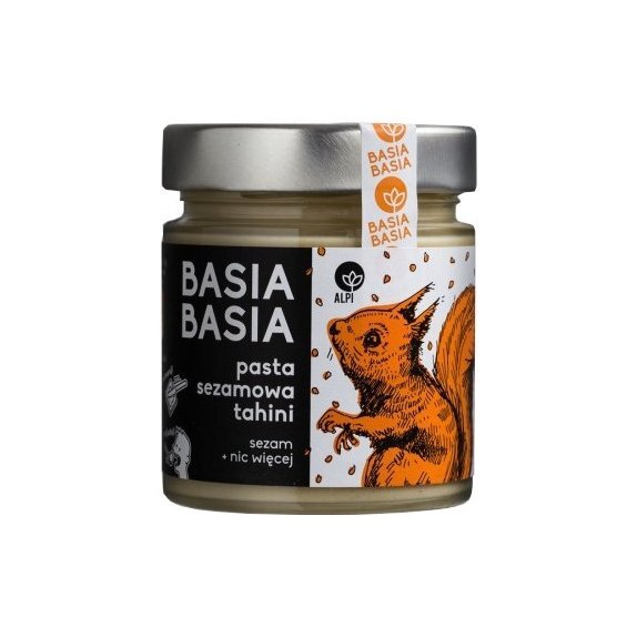 Pasta sezamowa tahini 210 g Basia Basia -  Alpi PROMOCJA! cena 2,70$