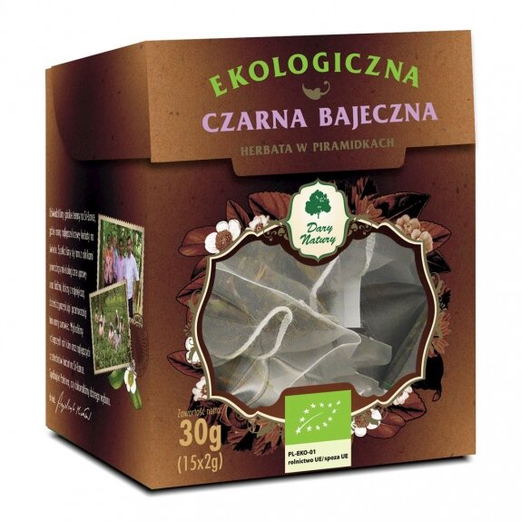 Herbata czarna bajeczna piramidki 15 x 2 g BIO Dary Natury cena 14,75zł