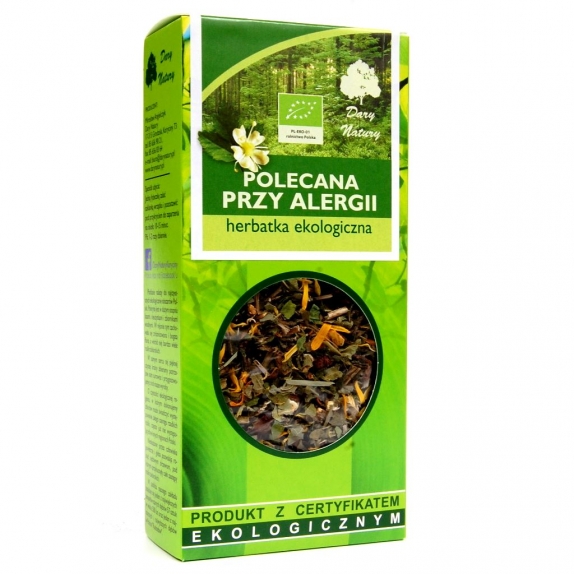 Herbatka przy alergii BIO 50 g Dary Natury cena 8,19zł
