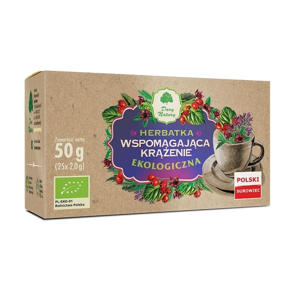 Herbata wspomagająca krążenie 25 x 2 g BIO Dary Natury cena 9,55zł