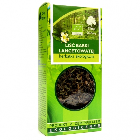 Herbatka liść babki lancetowatej BIO 25 g Dary Natury cena 4,39zł