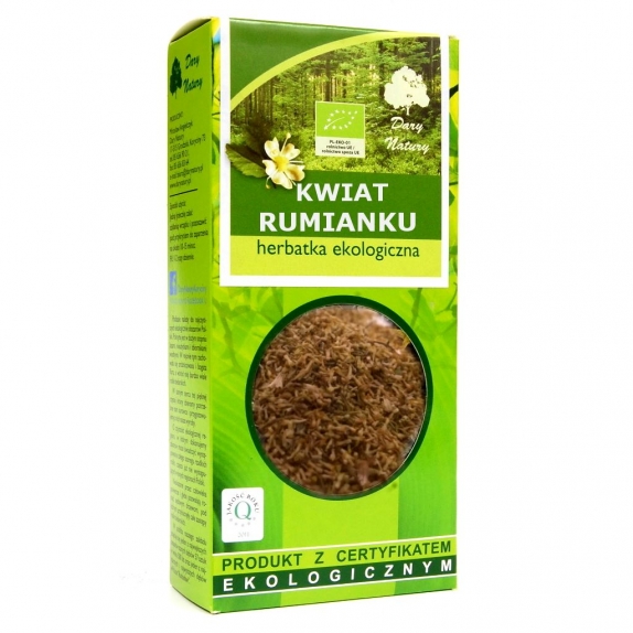 Herbatka z kwiatu rumianku BIO 50 g Dary Natury cena 9,75zł