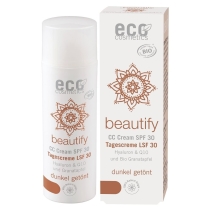 Eco cosmetics Krem CC ciemny SPF 30 z OPC, Q10  kwasem hialuronowym 50 ml 