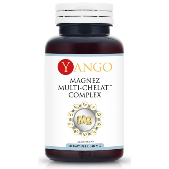 Magnez Multi-Chelat Complex 90 kapsułek Yango cena 68,95zł