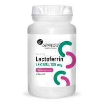 Aliness laktoferyna LFS 90% 100 mg 60 kapsułek