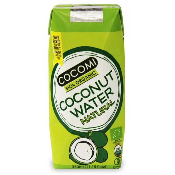 Woda kokosowa naturalna BIO 330 ml Cocomi  cena 5,69zł