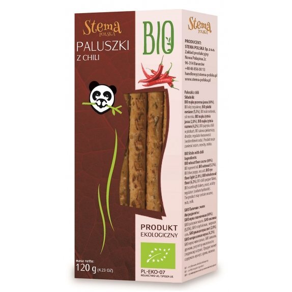 Paluszki z chili BIO 120 g Stema cena 10,15zł