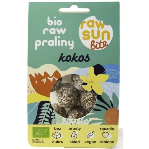Praliny kokosowe BIO 105 g Raw Sun Bite cena 12,48zł