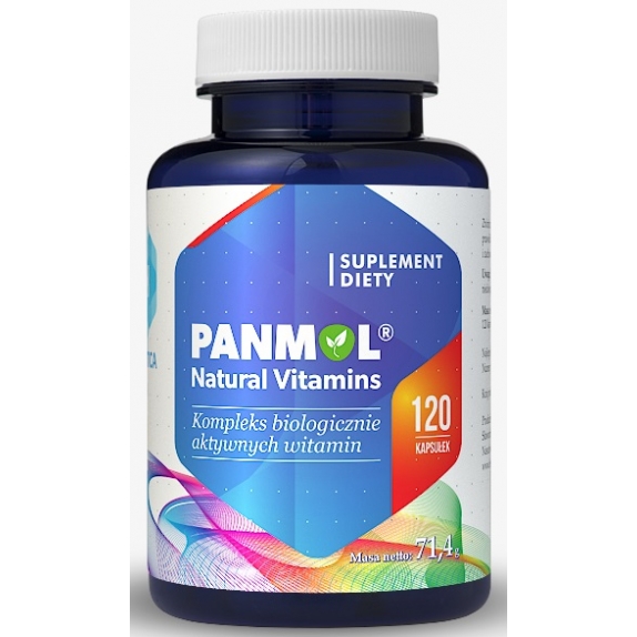 Panmol Natural Vitamins 120 kapsułek Hepatica cena 93,05zł