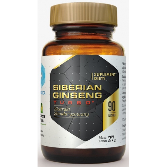 Siberian Ginseng Turbo 90 kapsułek Hepatica cena 34,49zł