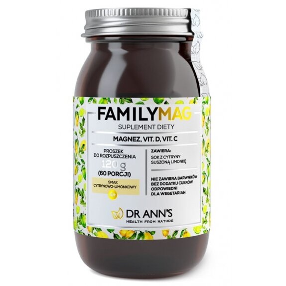 Dr Ann's FAMILYMAG magnez bez dodatku cukru 120g cena 29,90zł