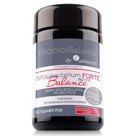 Aliness bifidobacterium FORTE Balance NO FOSS 20 mld x 60 kapsułek cena 94,90zł