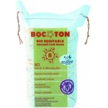 Bocoton Płatki kosmetyczne, kwadratowe 75 x 75mm 40 sztuk cena 7,35zł