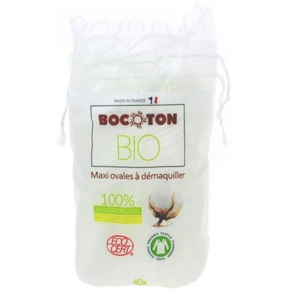 Bocoton Płatki kosmetyczne ekologiczne MAXI 90x110 mm 60 sztuk cena €3,83