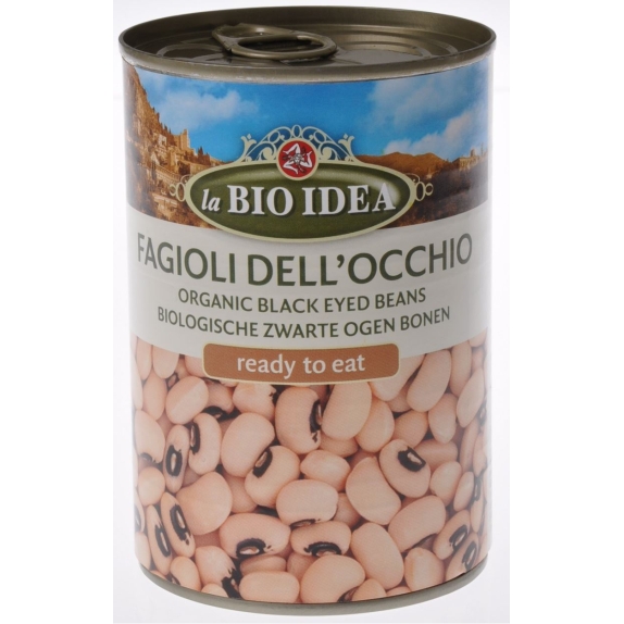 Fasola czarne oczko w puszce 400 g BIO La Bio Idea cena €0,82