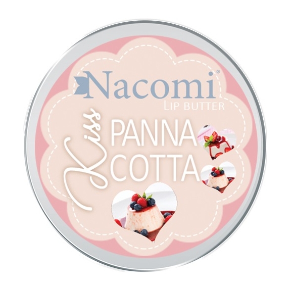 Nacomi Masełko do ust - Deser panna cotta 15 ml + próbka w kształcie serca GRATIS cena 13,59zł