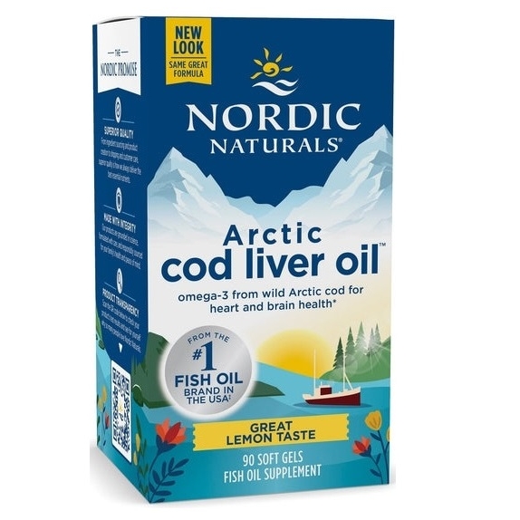 Nordic Naturals Olej z wątroby dorsza arktycznego, cytryna, 750 mg 90 kapsułek LUTOWA PROMOCJA! cena 94,60zł