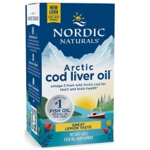 Nordic Naturals Olej z wątroby dorsza arktycznego, cytryna, 750 mg 90 kapsułek LUTOWA PROMOCJA! cena 94,60zł