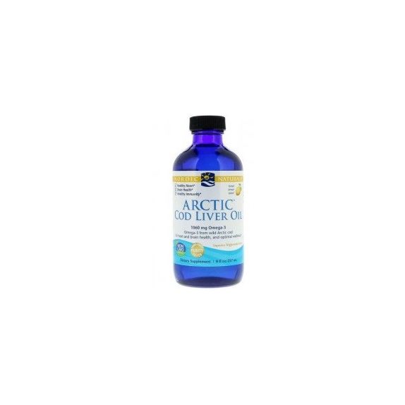 Olej z wątroby dorsza arktycznego, cytryna, 1060 mg 237 ml Nordic Naturals cena 124,95zł