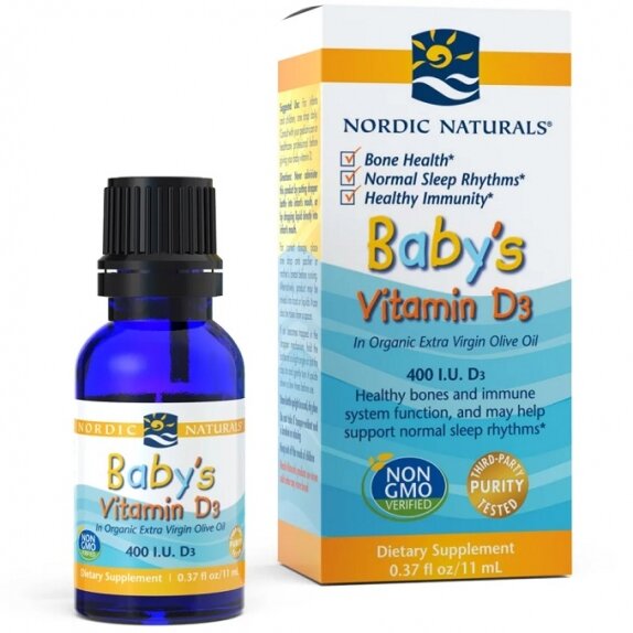 Nordic Naturals Baby's Witamina D3 dla dzieci 400 IU 10 ml cena 65,90zł