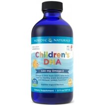 Children's DHA - Kwasy DHA dla dzieci 530 mg, truskawka, 237 ml Nordic Naturals