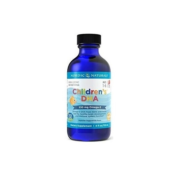 Children's DHA - Kwasy DHA dla dzieci 530 mg, truskawka, 119 ml Nordic Naturals cena €14,70